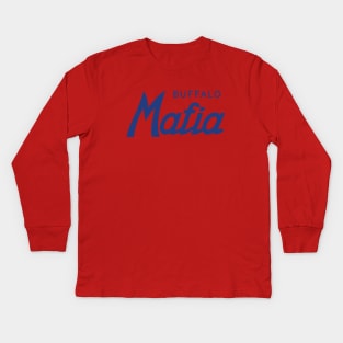 Buffalo Mafia - Red 2 Kids Long Sleeve T-Shirt